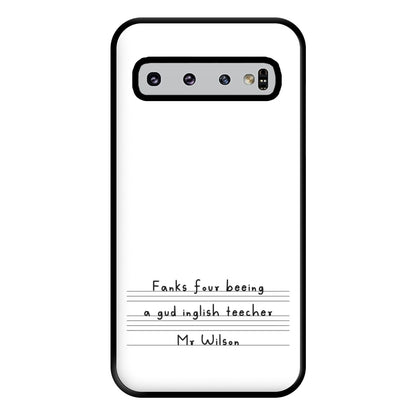 English Teacher - Personalised Teachers Gift Phone Case for Galaxy S10 Plus