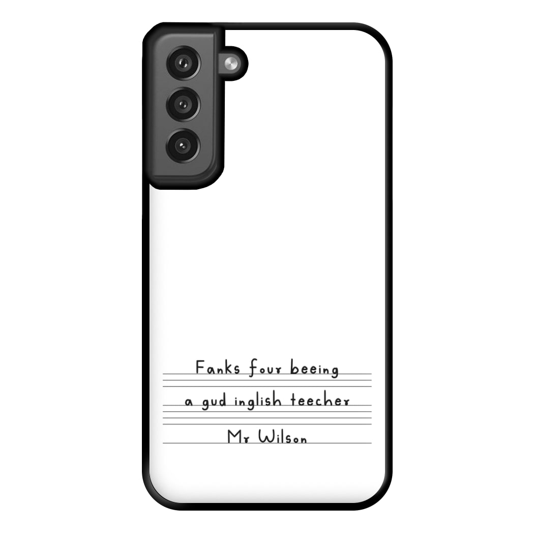 English Teacher - Personalised Teachers Gift Phone Case for Galaxy S21FE