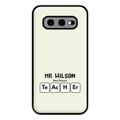 Science Teacher - Personalised Teachers Gift Phone Case for Galaxy S10e