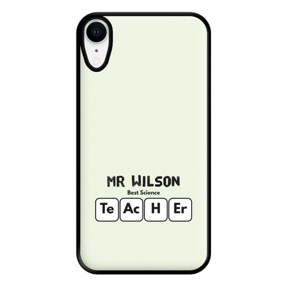 Science Teacher - Personalised Teachers Gift Phone Case for iPhone XR