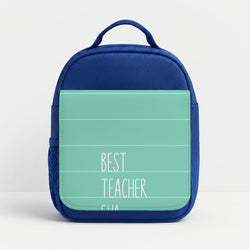 Best Teacher Eva Lunchbox - Blue