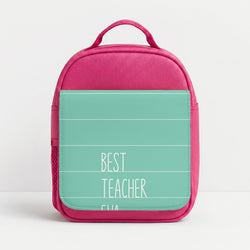 Best Teacher Eva Lunchbox - Pink