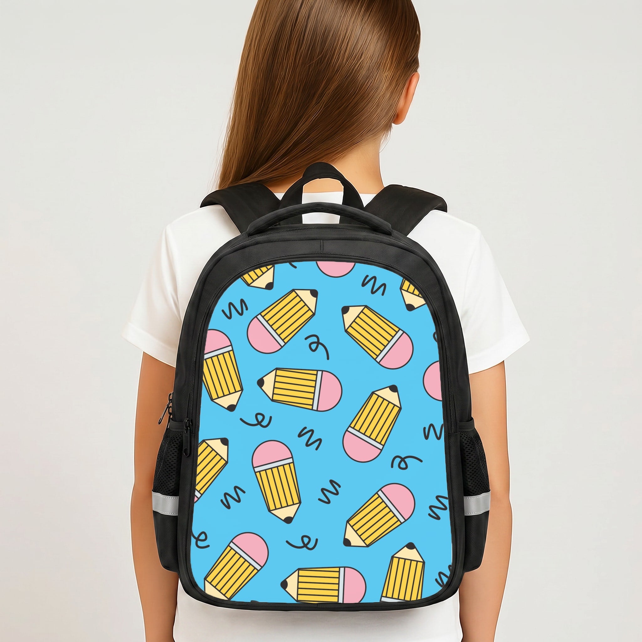 Pencils And Scribbles Pattern Backpack