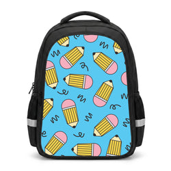 Pencils And Scribbles Pattern Backpack