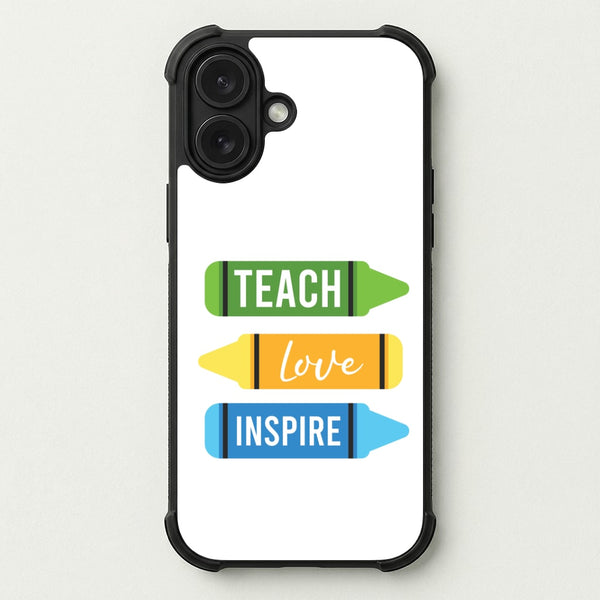 Teach, Love, Inspire Phone Case — Bumper case