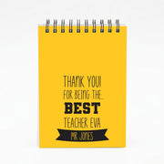 Thank You For Being The Best Teacher Notebook 4