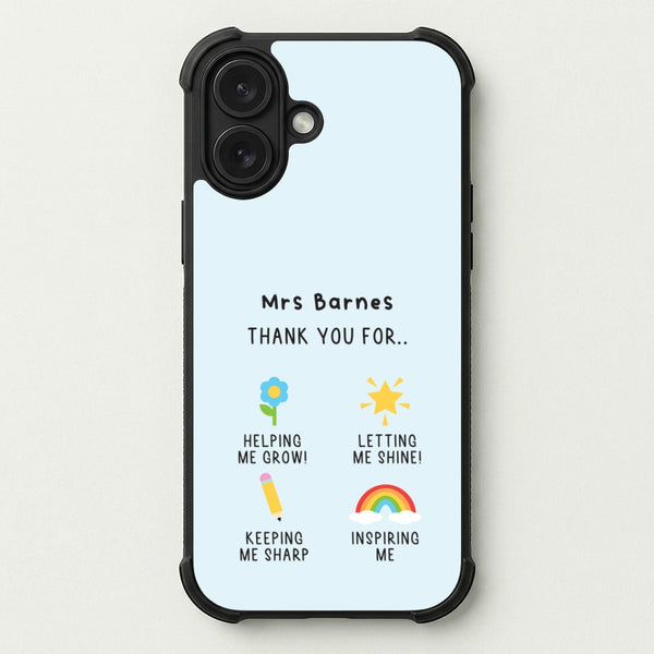 Thank You For Helping Me Phone Case — Bumper case
