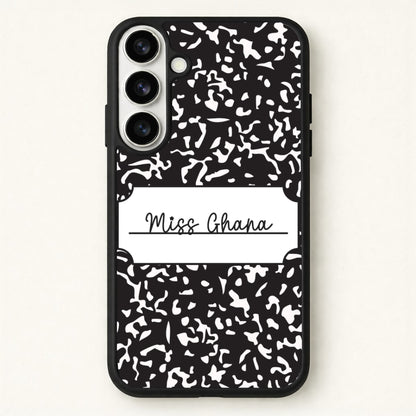 Personalised School Notebook Phone Case for Galaxy S26 Plus