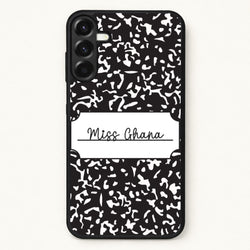 Personalised School Notebook Phone Case for Galaxy A17
