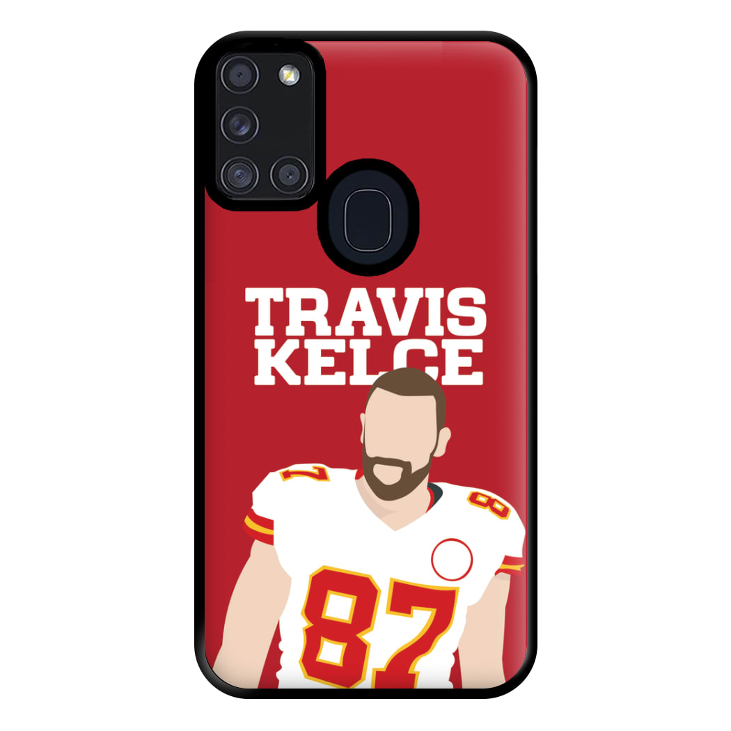 Red Travis Phone Case for Galaxy A21s