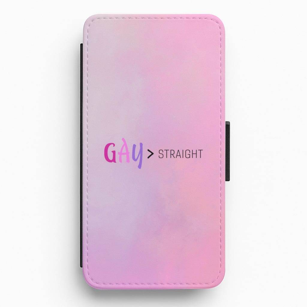 Gay Over Straight - Trisha Paytas Flip / Wallet Phone Case