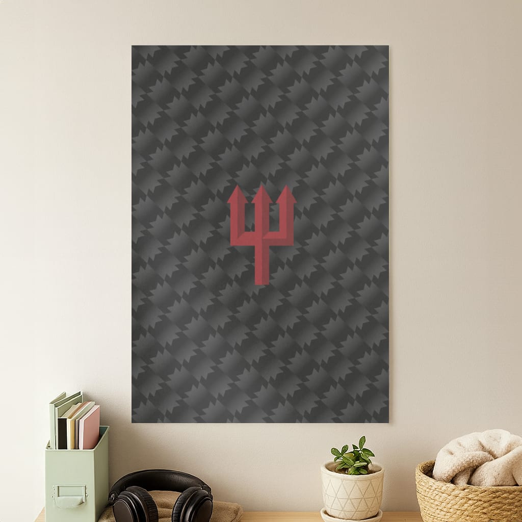 Red Devils Trident Poster