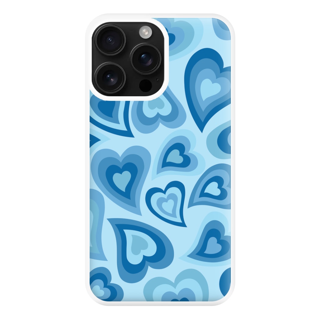 Blue Hearts - Trippy Patterns Phone Case