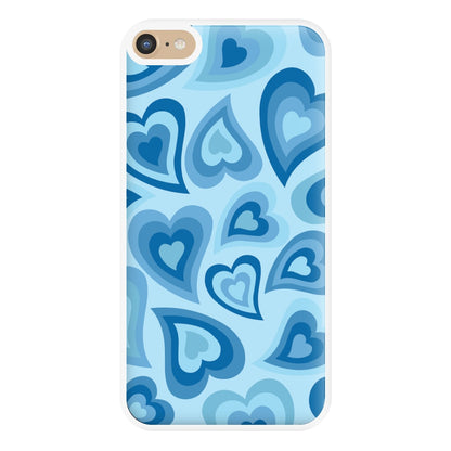 Blue Hearts - Trippy Patterns Phone Case for iPhone 6 Plus / 7 Plus / 8 Plus