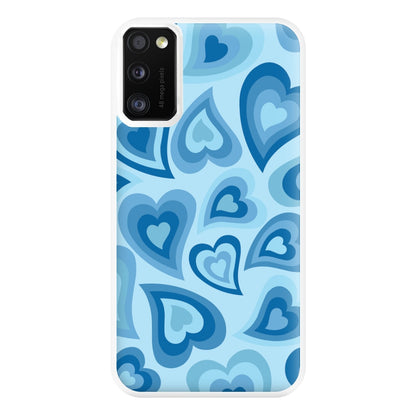 Blue Hearts - Trippy Patterns Phone Case for Galaxy A41