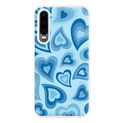 Blue Hearts - Trippy Patterns Phone Case for Huawei P30