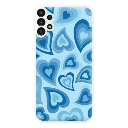 Blue Hearts - Trippy Patterns Phone Case for Galaxy A13