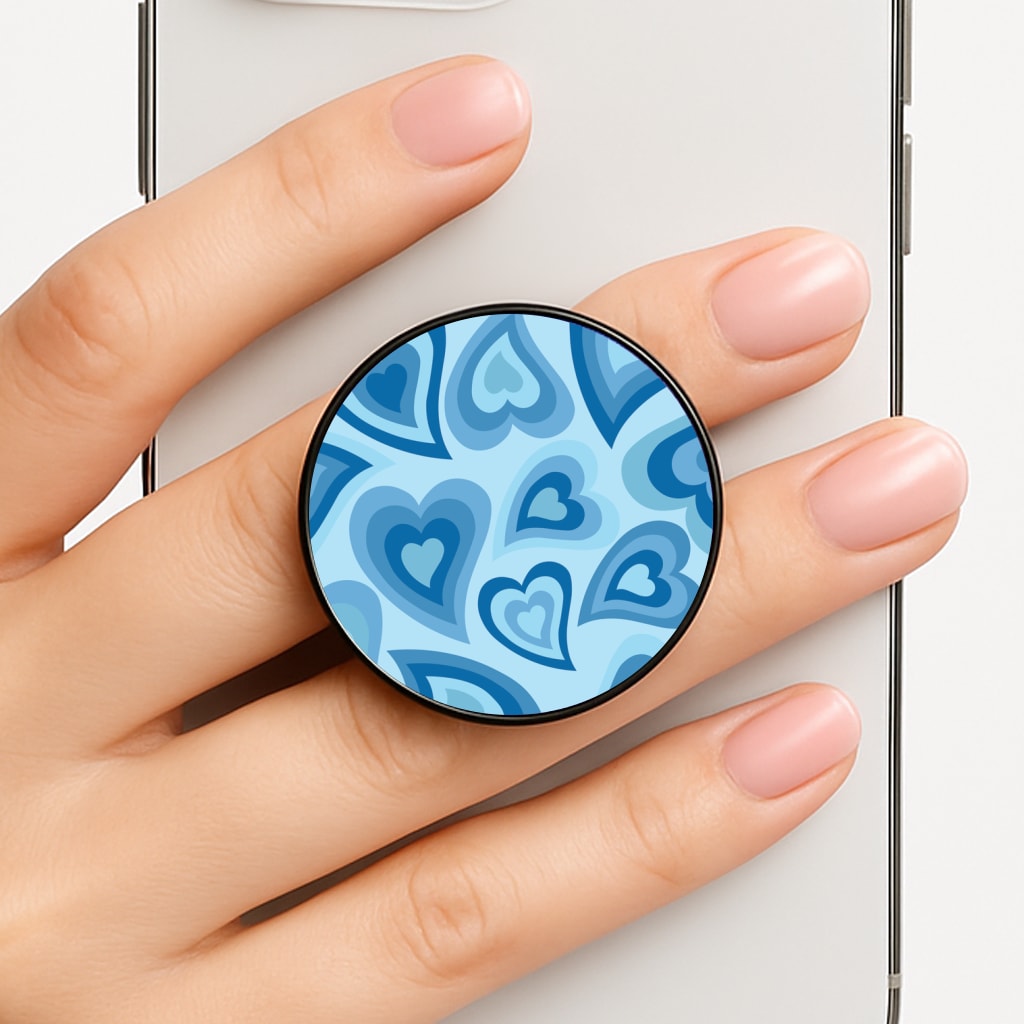 Blue Hearts - Trippy Patterns FunGrip