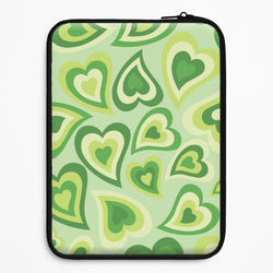 Green Hearts - Trippy Patterns Universal Laptop Sleeve