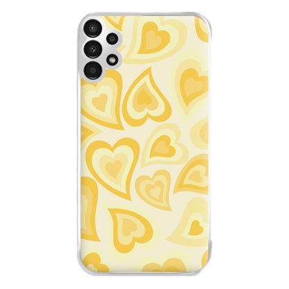 Yellow Hearts - Trippy Patterns Phone Case for Galaxy A13