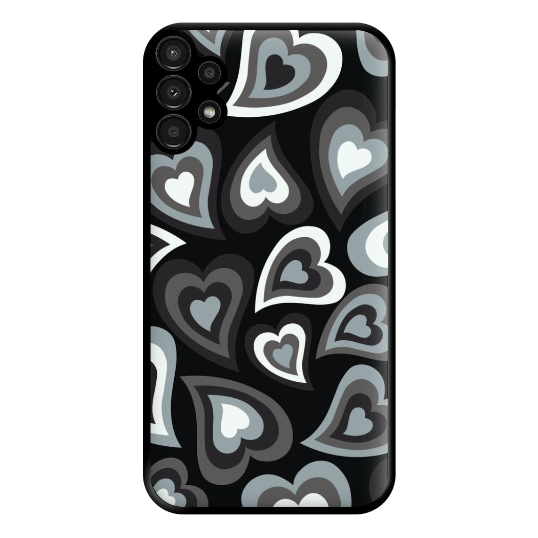 Black Hearts - Trippy Patterns Phone Case for Galaxy A13