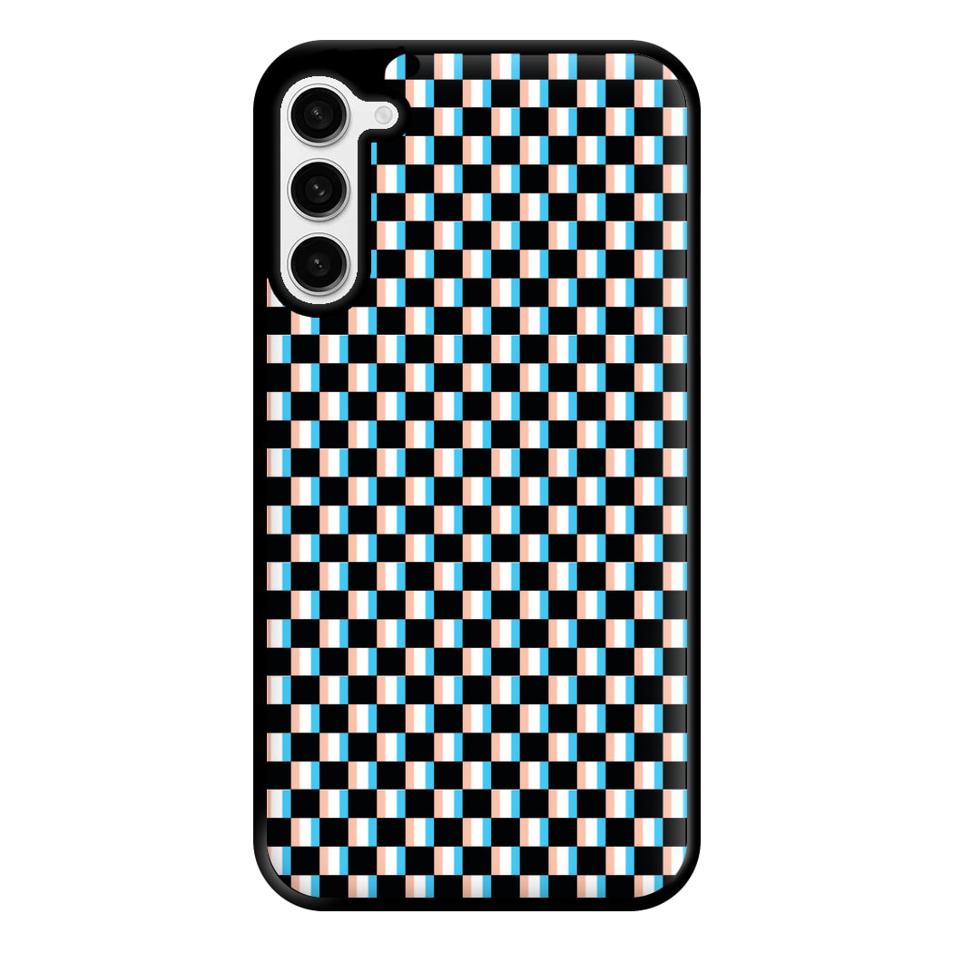 3D Squares - Trippy Patterns Phone Case for Galaxy S23 Plus