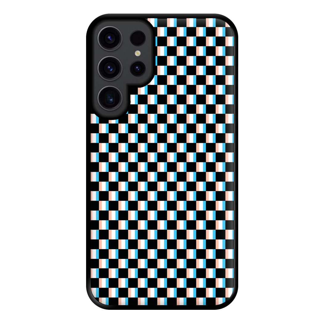 3D Squares - Trippy Patterns Phone Case for Galaxy S23 Ultra