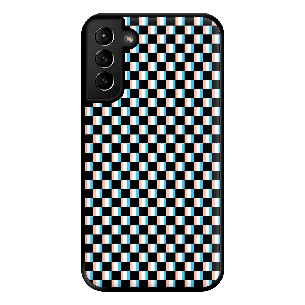 3D Squares - Trippy Patterns Phone Case for Galaxy S21 Plus