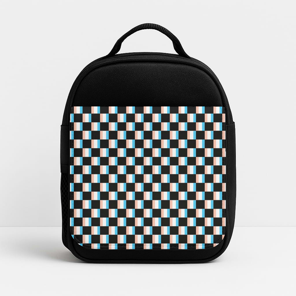 3D Squares - Trippy Patterns Insulated Lunchbox