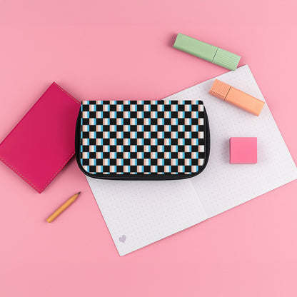 3D Squares - Trippy Patterns Pencil Case