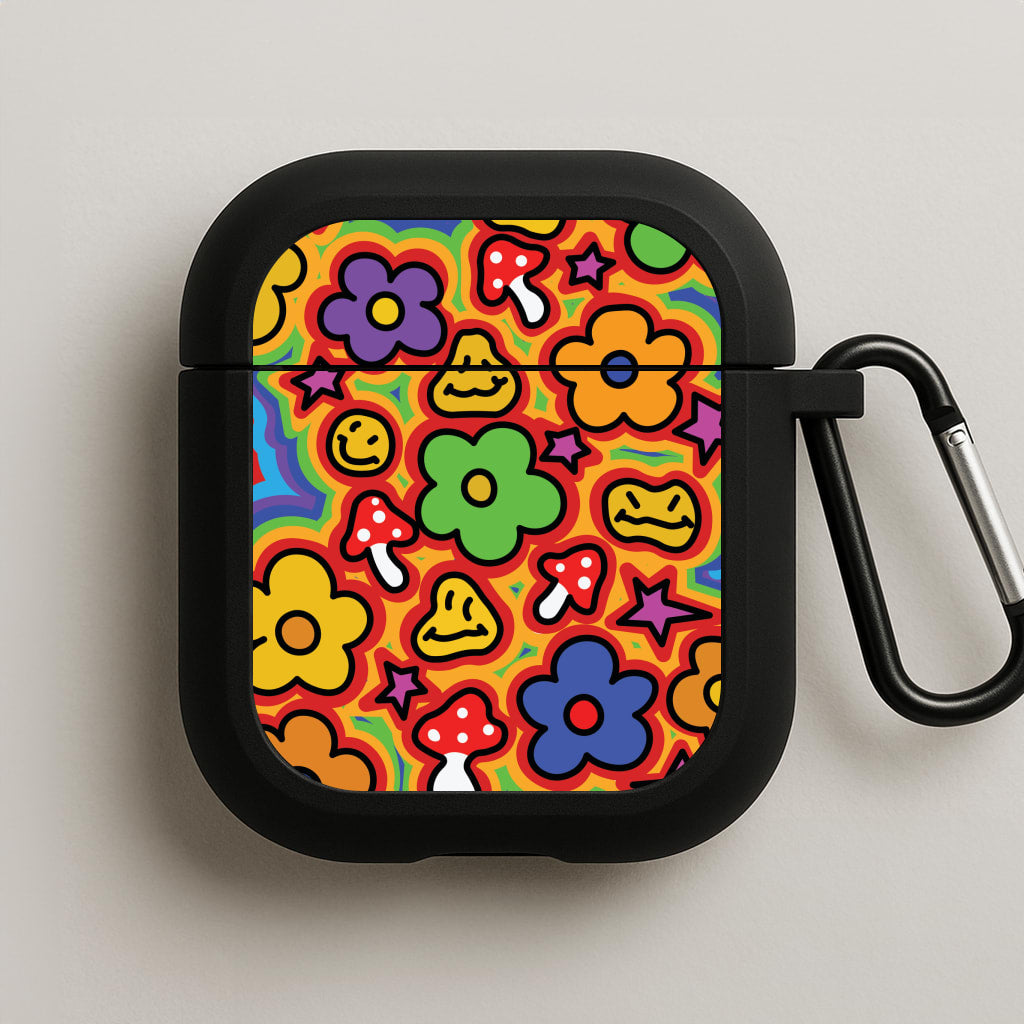 Rainbow Trip - Trippy Patterns AirPods Case