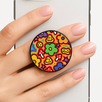 Rainbow Trip - Trippy Patterns Phone Grip