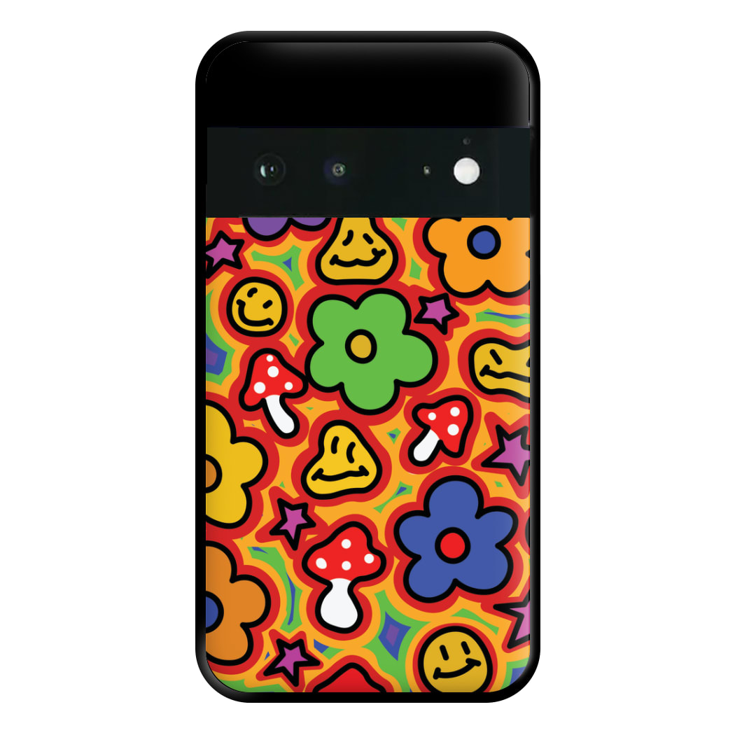 Rainbow Trip - Trippy Patterns Phone Case for Google Pixel 6a