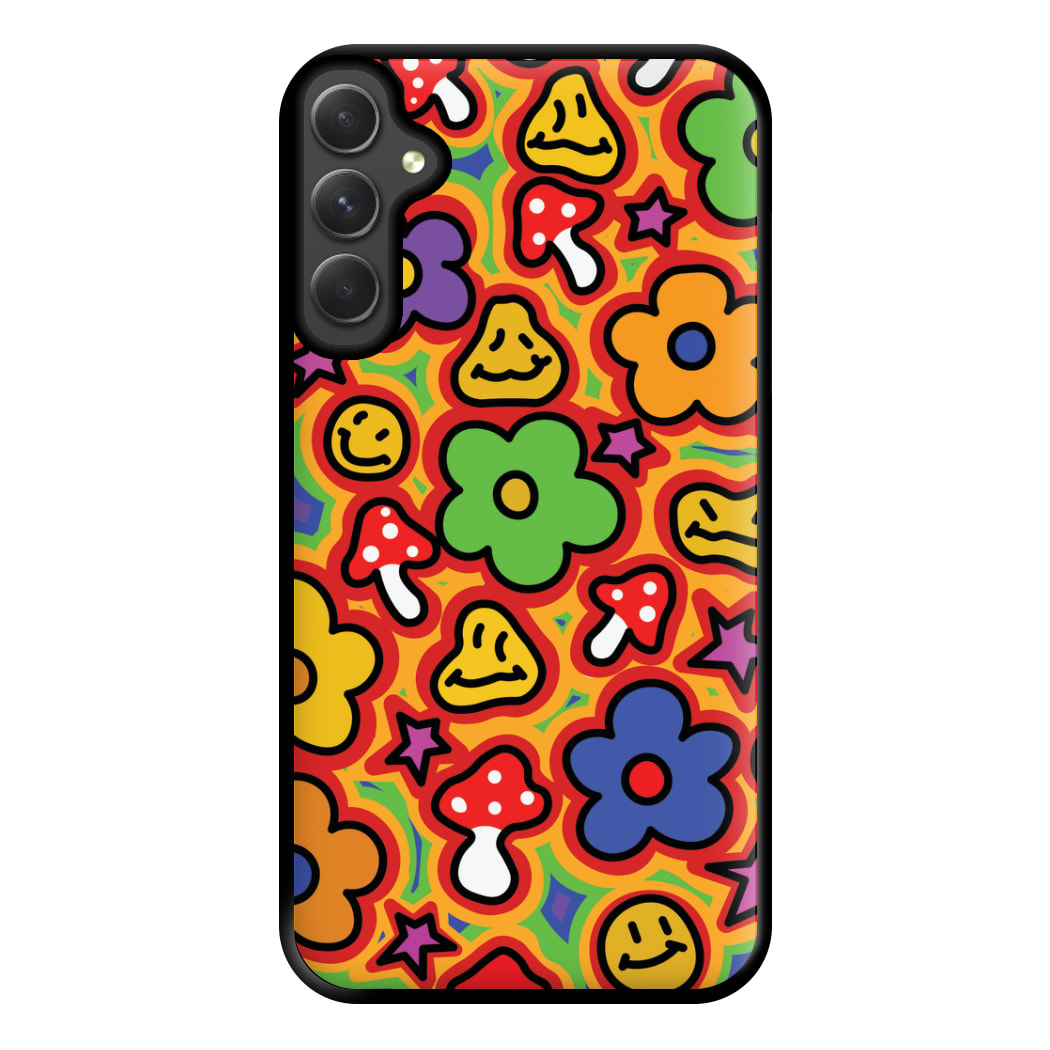 Rainbow Trip - Trippy Patterns Phone Case for Galaxy A54