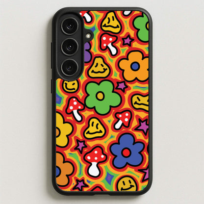 Rainbow Trip - Trippy Patterns Phone Case for Galaxy S25FE