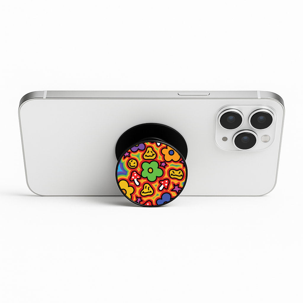 Rainbow Trip - Trippy Patterns Phone Stand