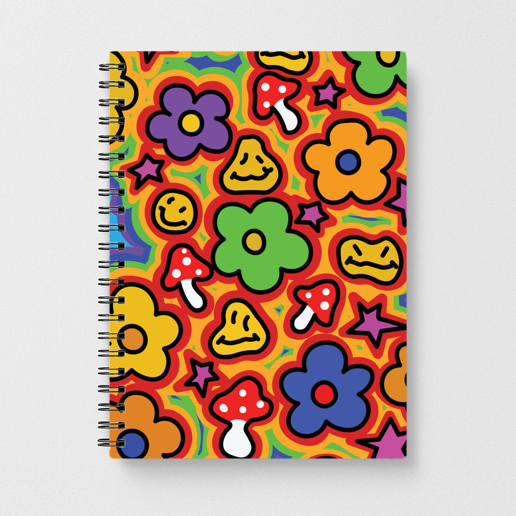 Rainbow Trip - Trippy Patterns Notebook