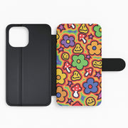 Rainbow Trip - Trippy Patterns Flip / Wallet Phone Case 2