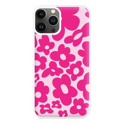 Pink Flowers - Trippy Patterns Phone Case for iPhone 11 Pro Max