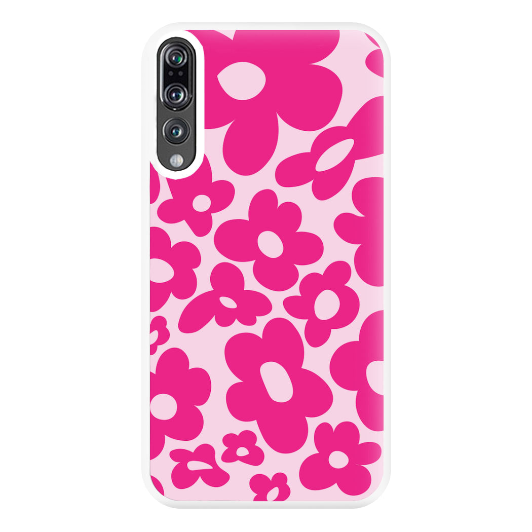 Pink Flowers - Trippy Patterns Phone Case for Huawei P20 Pro