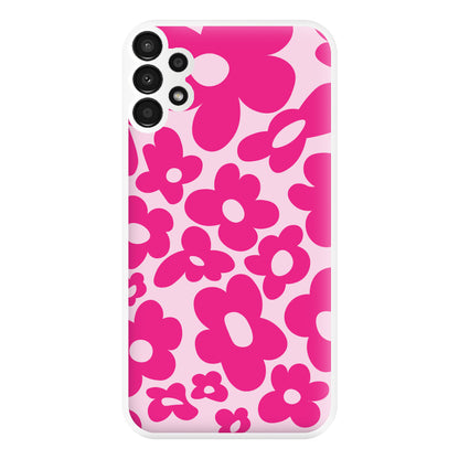 Pink Flowers - Trippy Patterns Phone Case for Galaxy A13