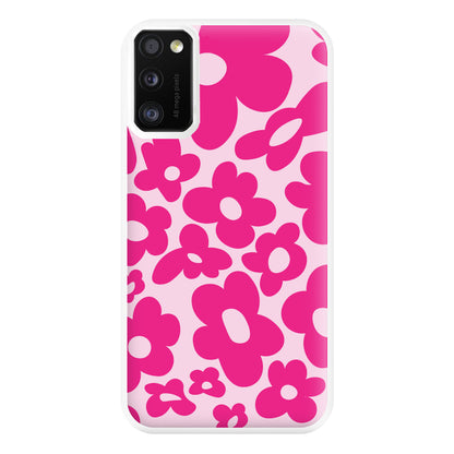 Pink Flowers - Trippy Patterns Phone Case for Galaxy A41