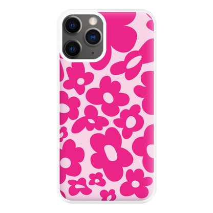 Pink Flowers - Trippy Patterns Phone Case for iPhone 12 Pro Max