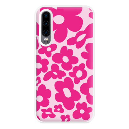 Pink Flowers - Trippy Patterns Phone Case for Huawei P30