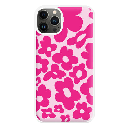 Pink Flowers - Trippy Patterns Phone Case for iPhone 13