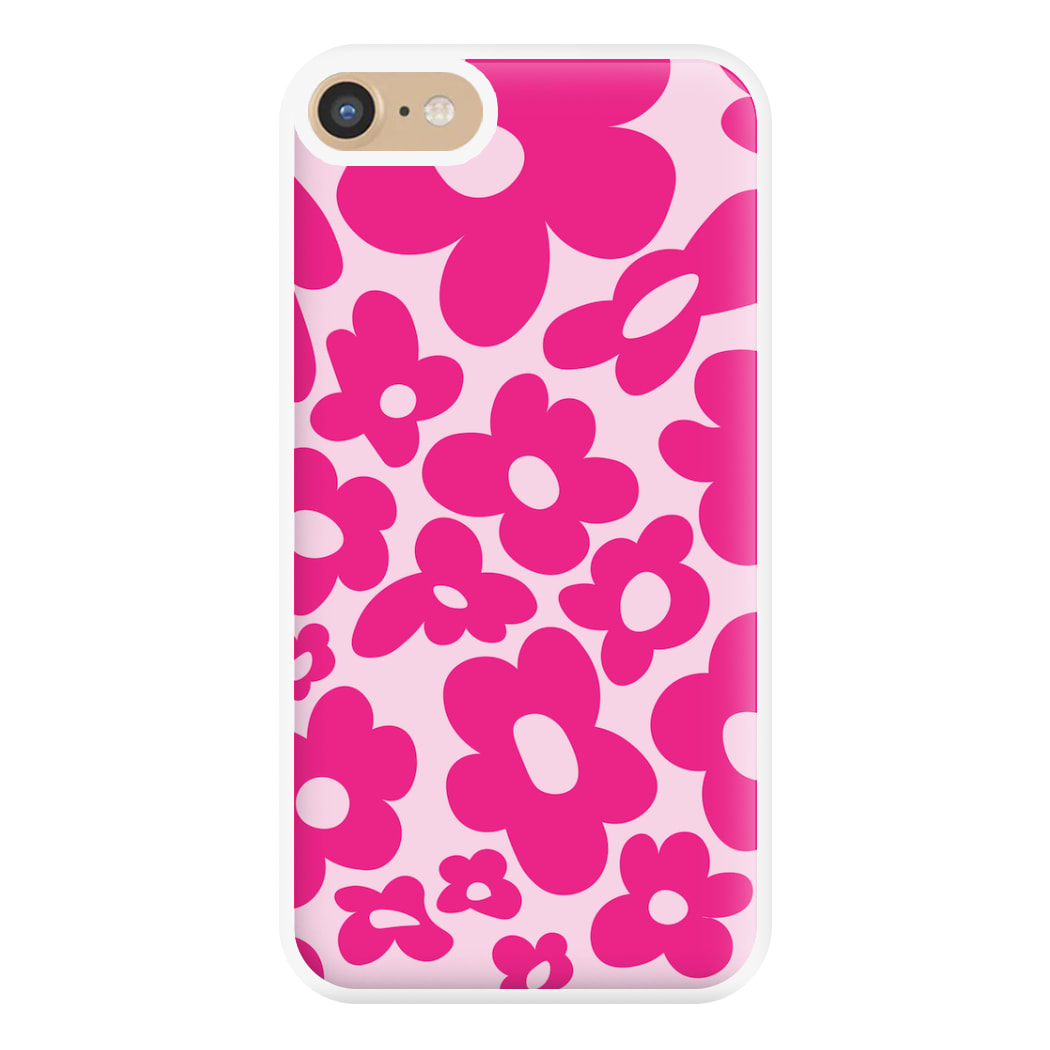 Pink Flowers - Trippy Patterns Phone Case for iPhone 6 / 7 / 8 / SE