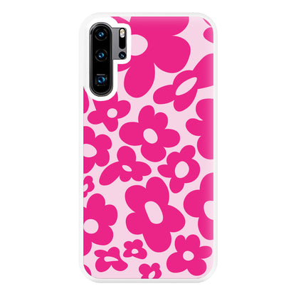 Pink Flowers - Trippy Patterns Phone Case for Huawei P30 Pro