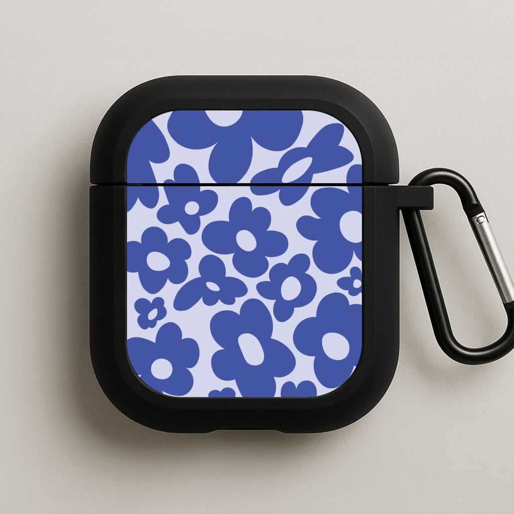 Blue Flowers - Trippy Patterns AirPods Case