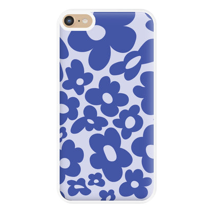 Blue Flowers - Trippy Patterns Phone Case for iPhone 6 Plus / 7 Plus / 8 Plus