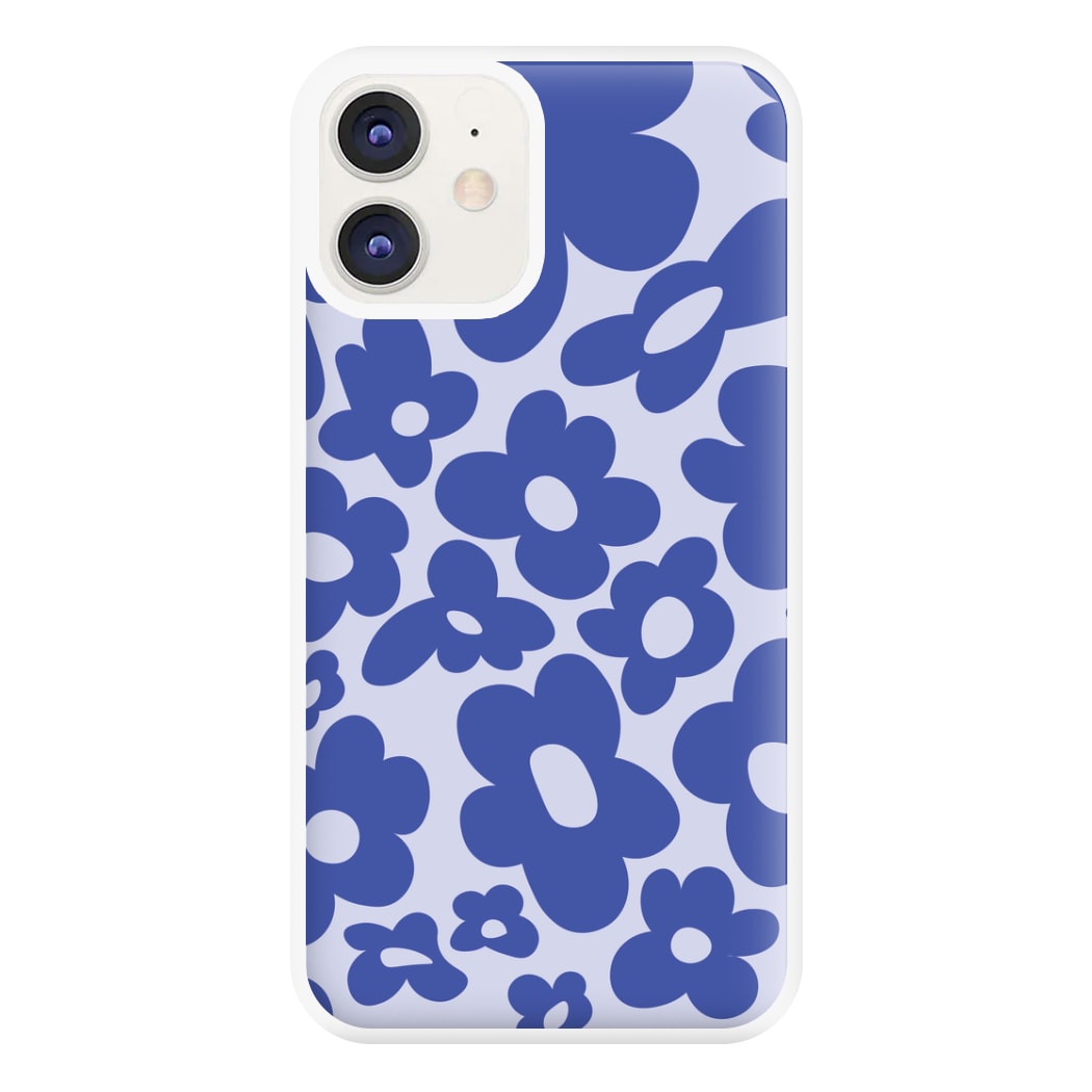 Blue Flowers - Trippy Patterns Phone Case for iPhone 11